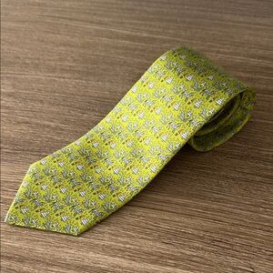 Hermes Christmas Print Tie